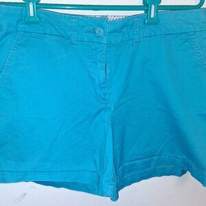 WOMENS SHORTS SIZE 8 AQUA BLUE BY CROWN & IVY